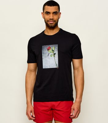 T-shirt męski elegancki HUGO ze sklepu: Gomez Fashion Store w kategorii: T-shirty męskie - zdjęcie 874714-BD9-10338_BU264M000080001