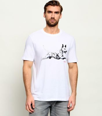 HUGO - T-shirt męski na lato ze sklepu: Gomez Fashion Store w kategorii: T-shirty męskie - zdjęcie 874714-BD9-10338_BU264M000081101
