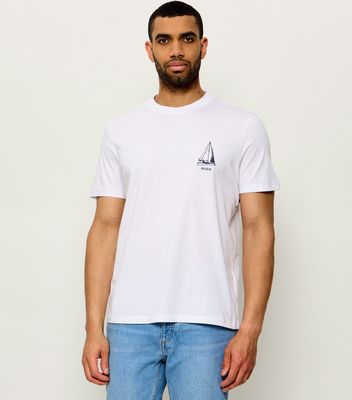 T-shirt męski na wiosnę HUGO ze sklepu: Gomez Fashion Store w kategorii: T-shirty męskie - zdjęcie 874714-BD9-10338_BU264M000084100