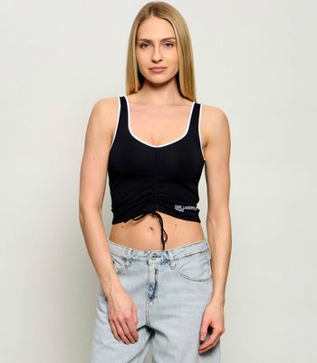 Karl Lagerfeld Jeans - Bluzka damska na lato ze sklepu: Gomez Fashion Store w kategorii: Bluzki damskie - zdjęcie 874714-BD9-10338_KJ262W000006002