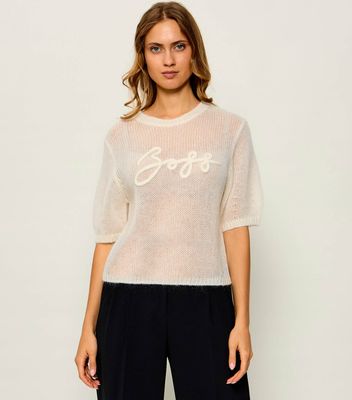 Sweter damski casual BOSS ORANGE ze sklepu: Gomez Fashion Store w kategorii: Swetry damskie - zdjęcie 874714-BD9-10338_BO264W000016118