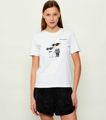 Bluzka damska elegancka Karl Lagerfeld ze sklepu: Gomez Fashion Store w kategorii: Bluzki damskie - zdjęcie 874714-BD9-10338_KL262W000096100