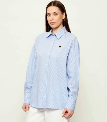 Koszula damska elegancka Karl Lagerfeld ze sklepu: Gomez Fashion Store w kategorii: Koszule damskie - zdjęcie 874714-BD9-10338_KL262W000102E55