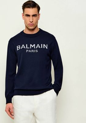 Sweter męski zimowy BALMAIN ze sklepu: Gomez Fashion Store w kategorii: Swetry męskie - zdjęcie 874714-BD9-10338_BA262M000017149