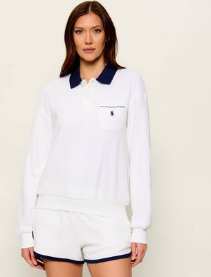 Bluzka damska na lato Polo Ralph Lauren ze sklepu: Gomez Fashion Store w kategorii: Bluzki damskie - zdjęcie 874714-BD9-10338_PR262W000068F20