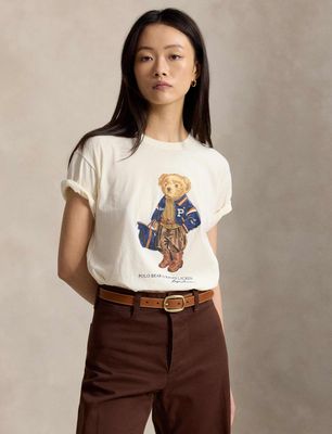 Bluzka damska na wiosnę w stylu młodzieżowym Polo Ralph Lauren ze sklepu: Gomez Fashion Store w kategorii: Bluzki damskie - zdjęcie 874714-BD9-10338_PR264W00013516O