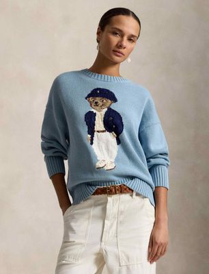 Sweter damski młodzieżowy Polo Ralph Lauren ze sklepu: Gomez Fashion Store w kategorii: Swetry damskie - zdjęcie 874714-BD9-10338_PR264W00017654T