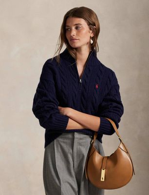 Sweter damski na zimę Polo Ralph Lauren ze sklepu: Gomez Fashion Store w kategorii: Swetry damskie - zdjęcie 874714-BD9-10338_PR254W000060D11