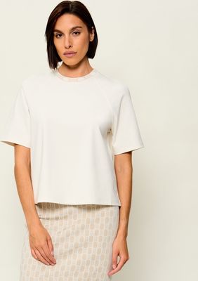 Marc Cain - Bluzka damska gładka ze sklepu: Gomez Fashion Store w kategorii: Bluzki damskie - zdjęcie 874714-BD9-10338_CR264W000086110