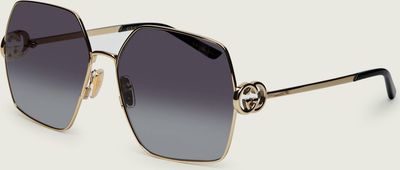 Okulary przeciwsłoneczne damskie Gucci ze sklepu: Gomez Fashion Store w kategorii: Okulary przeciwsłoneczne damskie - zdjęcie 874714-BD9-10338_GC262W000005001