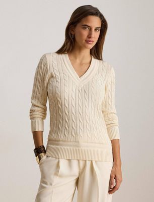 Sweter damski casual LAUREN RALPH LAUREN ze sklepu: Gomez Fashion Store w kategorii: Swetry damskie - zdjęcie 874714-BD9-10338_RL264W00005514Q