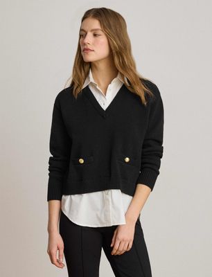 Sweter damski na zimę LAUREN RALPH LAUREN ze sklepu: Gomez Fashion Store w kategorii: Swetry damskie - zdjęcie 874714-BD9-10338_RL264W000061P39
