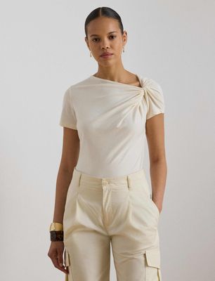 Bluzka damska na wiosnę LAUREN RALPH LAUREN ze sklepu: Gomez Fashion Store w kategorii: Bluzki damskie - zdjęcie 874714-BD9-10338_RL264W000062HW9