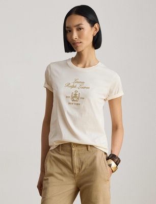Bluzka damska na wiosnę LAUREN RALPH LAUREN ze sklepu: Gomez Fashion Store w kategorii: Bluzki damskie - zdjęcie 874714-BD9-10338_RL264W000067HW9