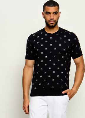 Karl Lagerfeld - Sweter męski wiosenny ze sklepu: Gomez Fashion Store w kategorii: Swetry męskie - zdjęcie 874714-BD9-10338_KL264M000028990