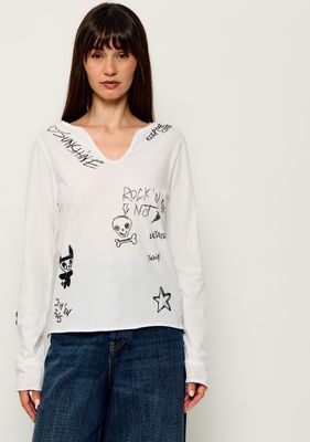 Bluzka damska Zadig&Voltaire ze sklepu: Gomez Fashion Store w kategorii: Bluzki damskie - zdjęcie 874714-BD9-10338_ZV265W000072015