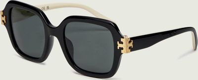 Okulary przeciwsłoneczne damskie na lato TORY BURCH ze sklepu: Gomez Fashion Store w kategorii: Okulary przeciwsłoneczne damskie - zdjęcie 874714-BD9-10338_TO262W000079A04
