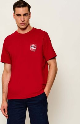 T-shirt męski na lato Tommy Hilfiger ze sklepu: Gomez Fashion Store w kategorii: T-shirty męskie - zdjęcie 874714-BD9-10338_TH264M000070P23