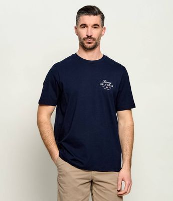 T-shirt męski na lato Tommy Hilfiger ze sklepu: Gomez Fashion Store w kategorii: T-shirty męskie - zdjęcie 874714-BD9-10338_TH264M000074F23