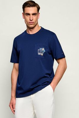 T-shirt męski na lato Tommy Hilfiger ze sklepu: Gomez Fashion Store w kategorii: T-shirty męskie - zdjęcie 874714-BD9-10338_TH264M000080F32
