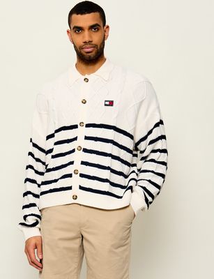 Sweter męski na wiosnę Tommy Jeans ze sklepu: Gomez Fashion Store w kategorii: Swetry męskie - zdjęcie 874714-BD9-10338_TM264M000040A13