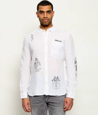 Koszula męska casual AllSaints ze sklepu: Gomez Fashion Store w kategorii: Koszule męskie - zdjęcie 874714-BD9-10338_AA264M000025011