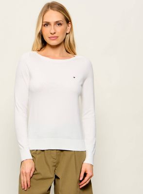 Sweter damski na zimę Tommy Hilfiger ze sklepu: Gomez Fashion Store w kategorii: Swetry damskie - zdjęcie 874714-BD9-10338_TH262W000308F31