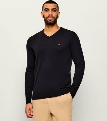 Tommy Hilfiger - Sweter męski elegancki ze sklepu: Gomez Fashion Store w kategorii: Swetry męskie - zdjęcie 874714-BD9-10338_TH262M000393D12