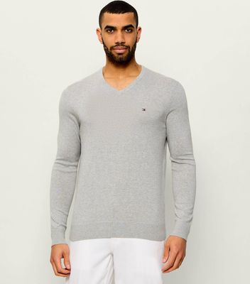 Sweter męski elegancki Tommy Hilfiger ze sklepu: Gomez Fashion Store w kategorii: Swetry męskie - zdjęcie 874714-BD9-10338_TH262M000393E99