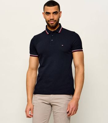 T-shirt męski elegancki Tommy Hilfiger ze sklepu: Gomez Fashion Store w kategorii: T-shirty męskie - zdjęcie 874714-BD9-10338_TH262M000394F23