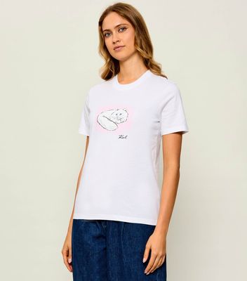 Karl Lagerfeld - Bluzka damska na wiosnę ze sklepu: Gomez Fashion Store w kategorii: Bluzki damskie - zdjęcie 874714-BD9-10338_KL264W000077100