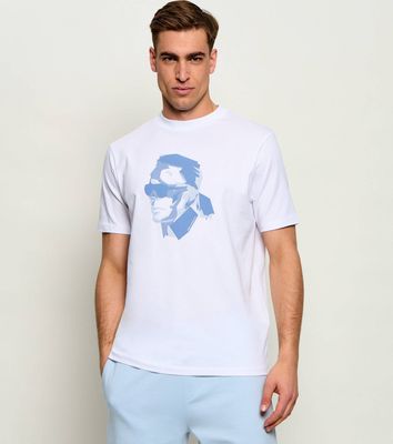T-shirt męski letni Karl Lagerfeld ze sklepu: Gomez Fashion Store w kategorii: T-shirty męskie - zdjęcie 874714-BD9-10338_KL262M000154A09