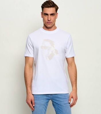 Karl Lagerfeld - T-shirt męski na lato ze sklepu: Gomez Fashion Store w kategorii: T-shirty męskie - zdjęcie 874714-BD9-10338_KL262M000154E81