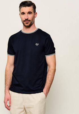T-shirt męski casual Fred Perry ze sklepu: Gomez Fashion Store w kategorii: T-shirty męskie - zdjęcie 874714-BD9-10338_FR262M000005001
