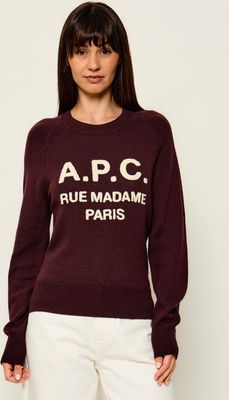 Sweter damski młodzieżowy A.P.C. ze sklepu: Gomez Fashion Store w kategorii: Swetry damskie - zdjęcie 874714-BD9-10338_A3264W000016035