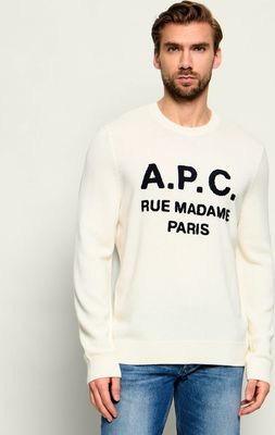 Sweter męski na zimę A.P.C. ze sklepu: Gomez Fashion Store w kategorii: Swetry męskie - zdjęcie 874714-BD9-10338_A3264M000009006