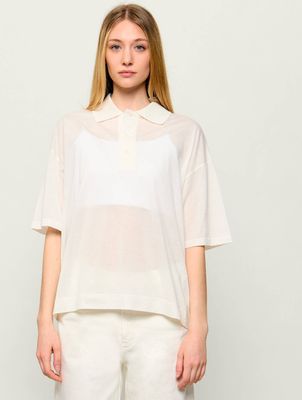Bluzka damska zimowa AMI Paris ze sklepu: Gomez Fashion Store w kategorii: Bluzki damskie - zdjęcie 874714-BD9-10338_AI262W000009053