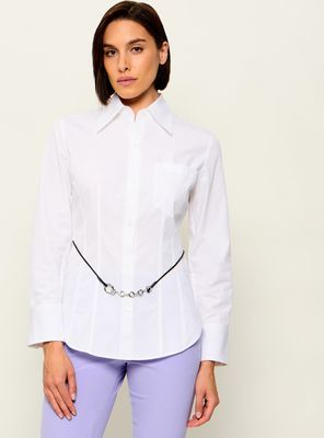 HUGO - Koszula damska ze sklepu: Gomez Fashion Store w kategorii: Koszule damskie - zdjęcie 874714-BD9-10338_BU264W000033100