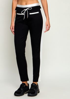 Spodnie damskie w sportowym stylu na jesień Liu Jo Sport ze sklepu: Gomez Fashion Store w kategorii: Spodnie damskie - zdjęcie 874714-BD9-10338_LS264W000036858