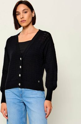 Guess - Sweter damski casual ze sklepu: Gomez Fashion Store w kategorii: Swetry damskie - zdjęcie 874714-BD9-10338_GJ264W000045058