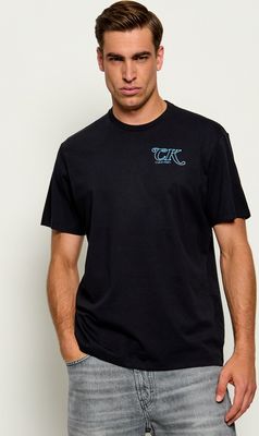 T-shirt męski gładki Calvin Klein Jeans ze sklepu: Gomez Fashion Store w kategorii: T-shirty męskie - zdjęcie 874714-BD9-10338_CJ265M000017C64