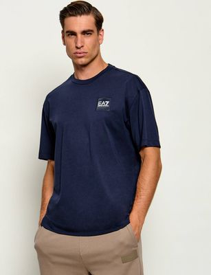 EA7 - T-shirt męski casual ze sklepu: Gomez Fashion Store w kategorii: T-shirty męskie - zdjęcie 874714-BD9-10338_E7265M000172C52
