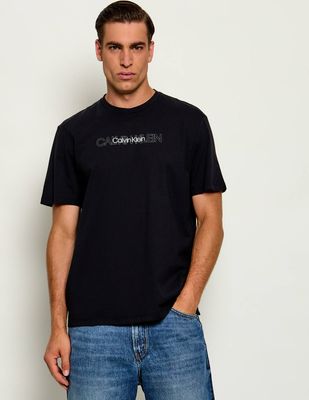 T-shirt męski elegancki Calvin Klein ze sklepu: Gomez Fashion Store w kategorii: T-shirty męskie - zdjęcie 874714-BD9-10338_CK265M000033544