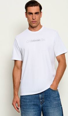 T-shirt męski elegancki Calvin Klein ze sklepu: Gomez Fashion Store w kategorii: T-shirty męskie - zdjęcie 874714-BD9-10338_CK265M000033257