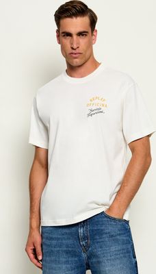 Replay - T-shirt męski w nadruki ze sklepu: Gomez Fashion Store w kategorii: T-shirty męskie - zdjęcie 874714-BD9-10338_RY265M000014A98
