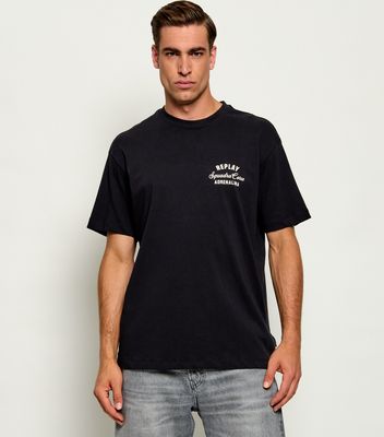Replay - T-shirt męski sportowy ze sklepu: Gomez Fashion Store w kategorii: T-shirty męskie - zdjęcie 874714-BD9-10338_RY265M000024A92
