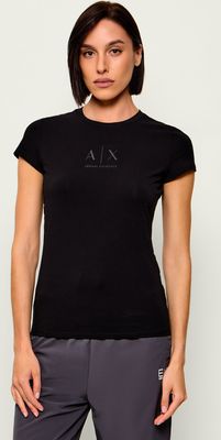 Bluzka damska elegancka Armani Exchange ze sklepu: Gomez Fashion Store w kategorii: Bluzki damskie - zdjęcie 874714-BD9-10338_AX265W000022H50