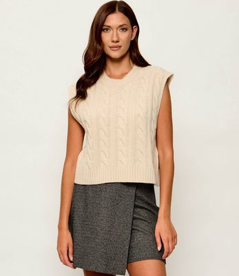 Kamizelka damska casual Weekend MaxMara ze sklepu: Gomez Fashion Store w kategorii: Kamizelki damskie - zdjęcie 874714-BD9-10338_MW265W000083008