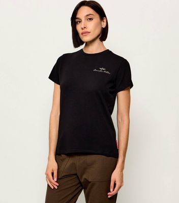 Bluzka damska na zimę Aeronautica Militare ze sklepu: Gomez Fashion Store w kategorii: Bluzki damskie - zdjęcie 874714-BD9-10338_AM264W000008004