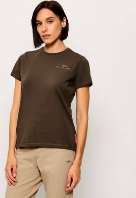Bluzka damska elegancka Aeronautica Militare ze sklepu: Gomez Fashion Store w kategorii: Bluzki damskie - zdjęcie 874714-BD9-10338_AM264W000008442